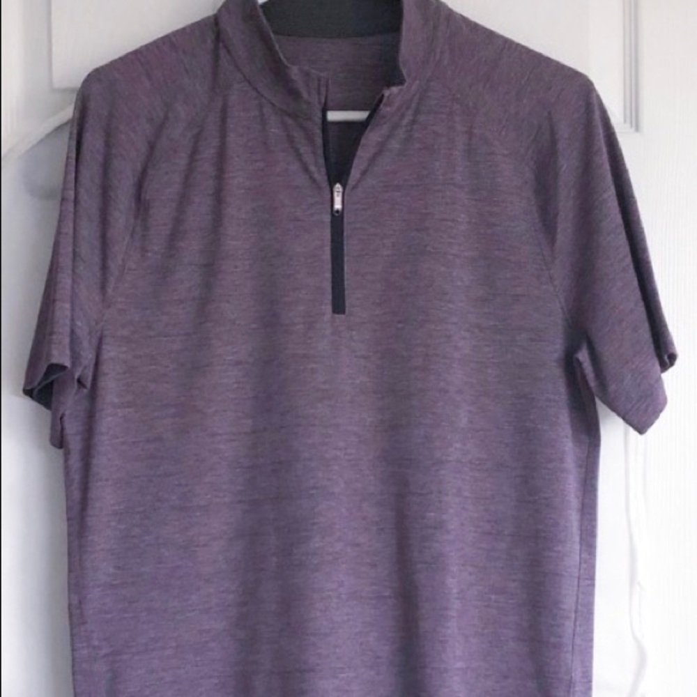 Lululemon Mens 1/2 zip short sleeve M